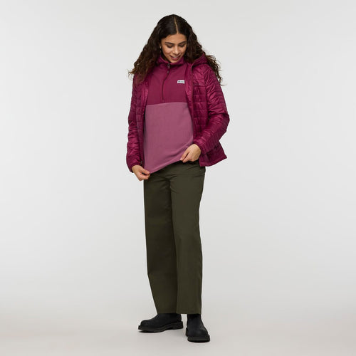 Amado Fleece Pullover - Women's, Jam/Fig, Model Avery