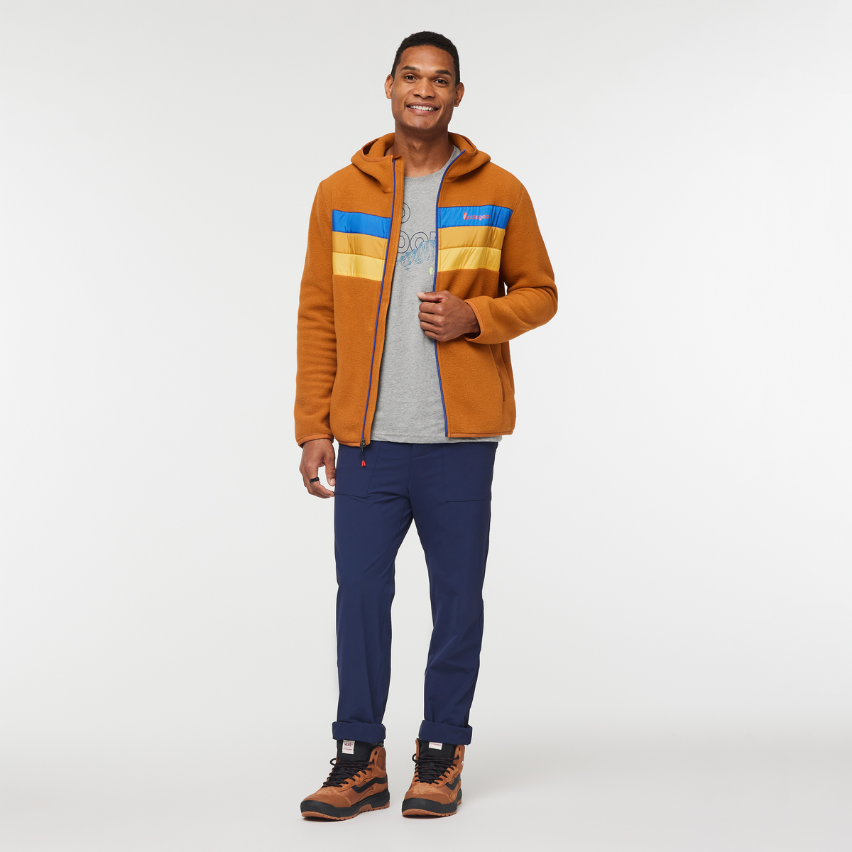 Teca Fleece Hooded Full-Zip Jacket - Men's, Super Fast, Model Jason