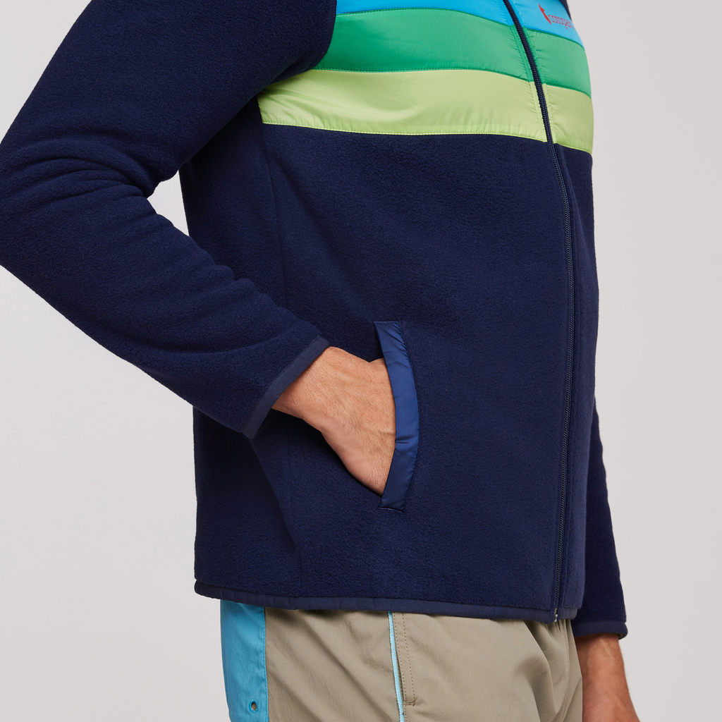 Teca Fleece Hooded Full-Zip Jacket - Men's, Ship Shape, Model Munther