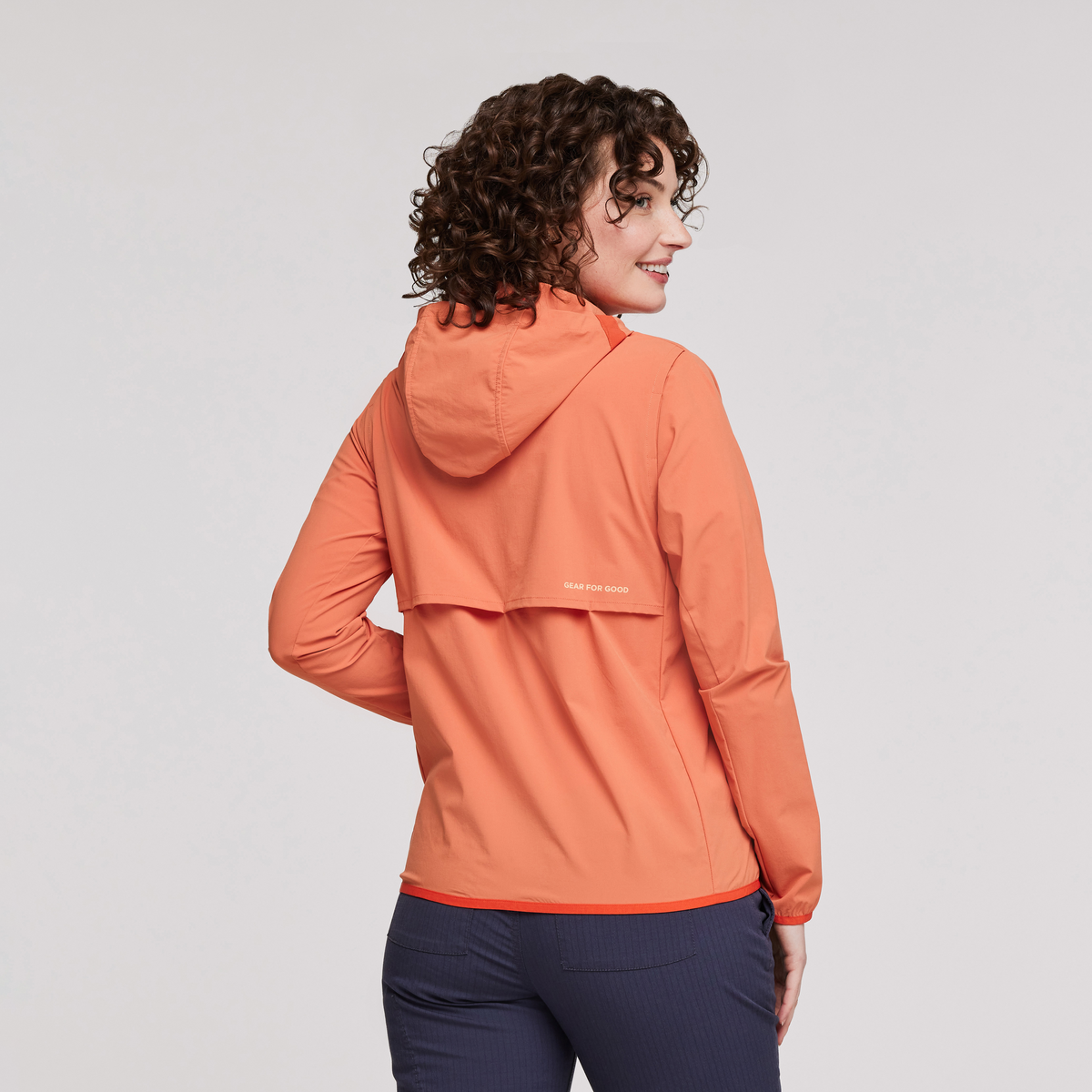 Vuelta Performance Windbreaker Jacket - Women's, Nectar, Model Courtney